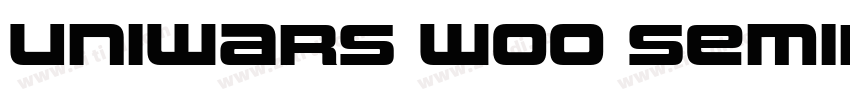 Uniwars W00 SemiBold字体转换